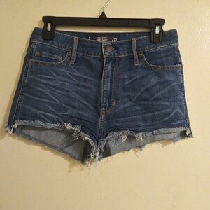 Hollister Women High Rise Raw Edge Short Shorts Size: 5/27